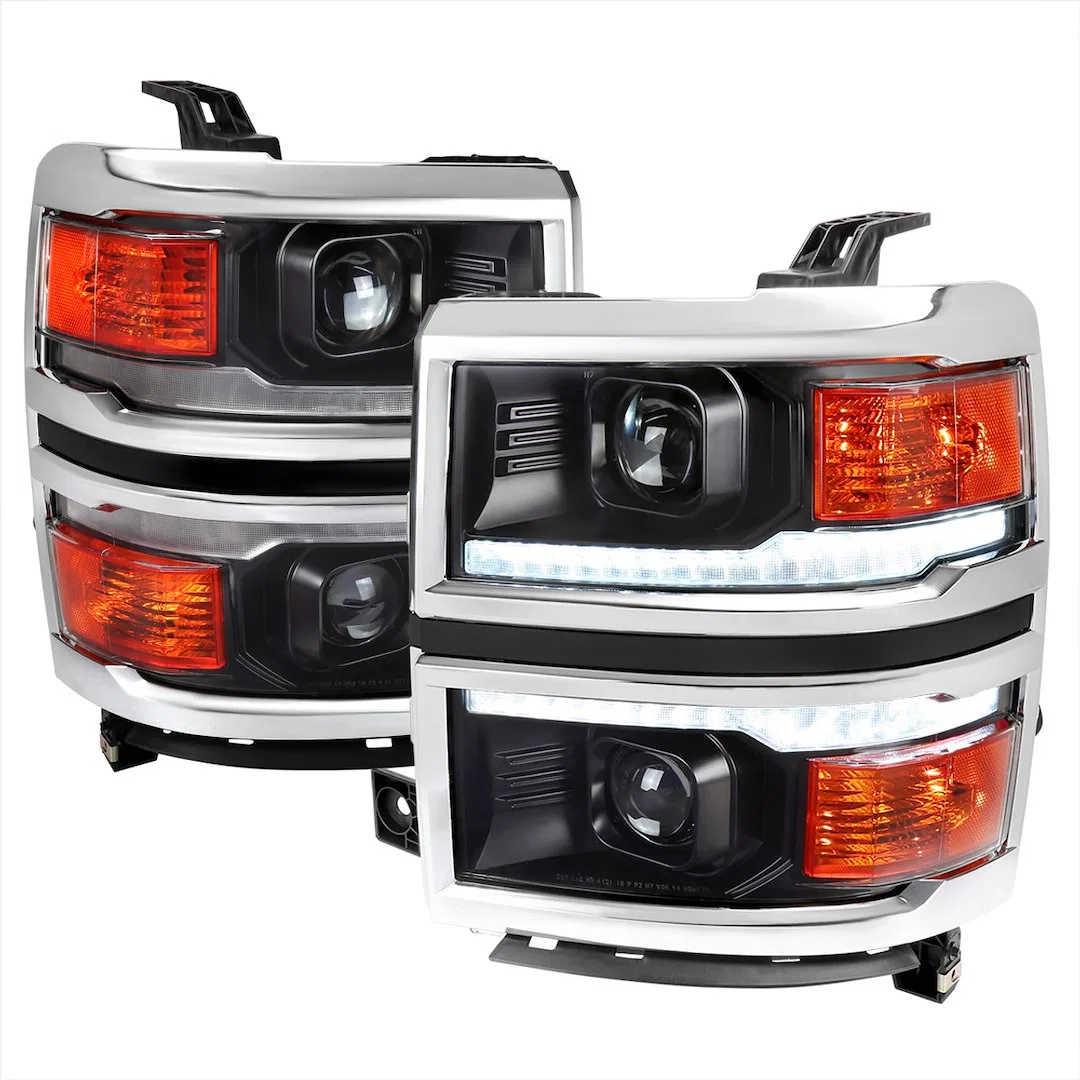 2LHP-SIV14JM-C-SQ-RS – SPEC-D TUNIN Headlight Assembly, Projector Beam With Daytime Running Light/ Switchback Sequent...